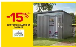 Castorama Biohort -15% sur tous les abris et coffres Biohort offre