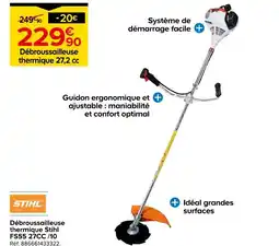 Castorama Stihl Débroussailleuse thermique FS55 27CC /10 offre