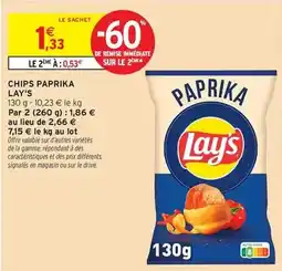 Intermarché Express Lay's - chips paprika offre