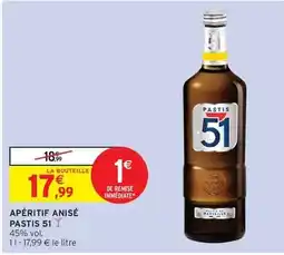 Intermarché Express Pernod - apéritif anisé pastis 51 offre