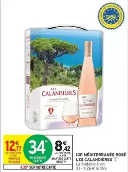 Intermarché Express La fontaine à vin - igp méditerranée rosé offre