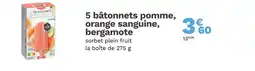 Picard PICARD 5 bâtonnets pomme, orange sanguine, bergamote offre