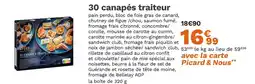 Picard PICARD 30 canapés traiteur offre