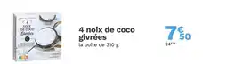 Picard PICARD 4 noix de coco givrées offre