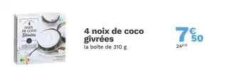 Picard PICARD 4 noix de coco givrées offre