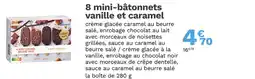 Picard PICARD 8 mini-bâtonnets vanille et caramel offre