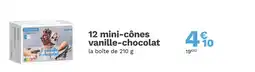 Picard PICARD 12 mini-cônes vanille-chocolat offre