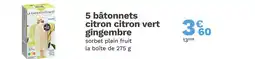 Picard PICARD 5 bâtonnets citron citron vert gingembre offre