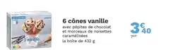 Picard Picard 6 cônes vanille offre
