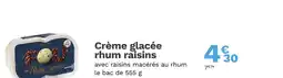 Picard PICARD Crème glacée rhum raisins offre