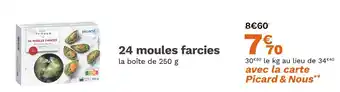 Picard PICARD 24 moules farcies offre