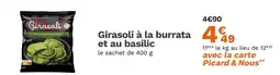 Picard PICARD Girasoli à la burrata et au basilic offre