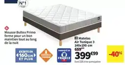 Conforama Bultex - matelas air tonique 3 140x190 cm offre