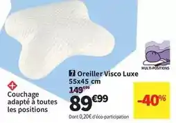 Conforama Oreiller visco luxe offre