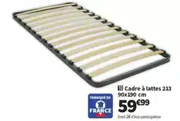Conforama Cadre à lattes 213 90x190 cm offre