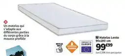Conforama Matelas lento 90x190 cm offre