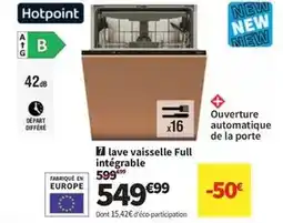Conforama Hotpoint - lave vaisselle full intégable offre