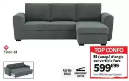 Conforama Canape d'angle convertible faro offre