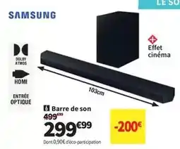 Conforama Samsung - barre de son offre