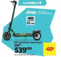 Conforama Jeep - trottinette électrique offre
