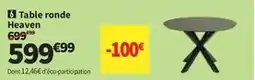 Conforama Table ronde heaven offre
