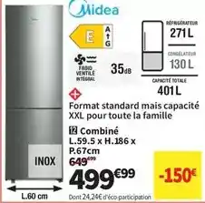 Conforama Format standard mais capacité xxl pour toute la famille offre