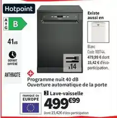 Conforama Hotpoint - lave-vaisselle offre