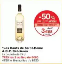 ALDI Sirop melange offre