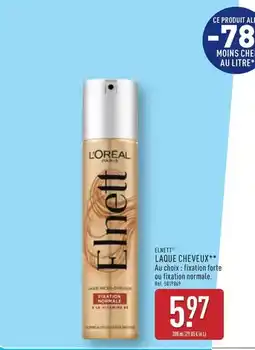 ALDI L'oréal - laque cheveux offre