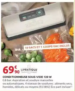 Rural Master Le pratique - conditionneuse sous-vide 120 w offre