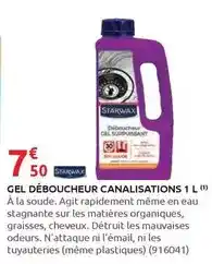Rural Master Starwax - gel déboucheur canallisations offre