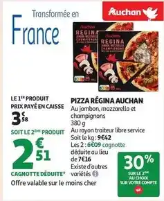 Auchan Supermarché Auchan - pizza regina offre