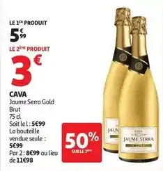 Auchan Supermarché Brut - cava jaume serra gold offre