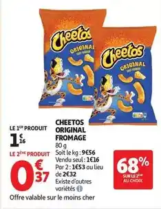 Auchan Supermarché Cheetos - original fromage offre
