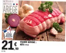 E.Leclerc Viande bovine : rôti offre