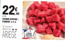 E.Leclerc Viande bovine: fondue offre