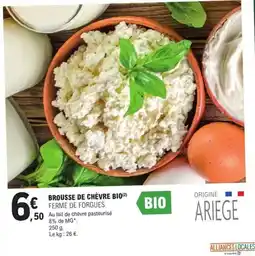 E.Leclerc Ferme de forgues - brousse de chèvre bio offre