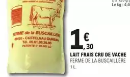 E.Leclerc Ferme de la buscaillere - lait frais de vache offre