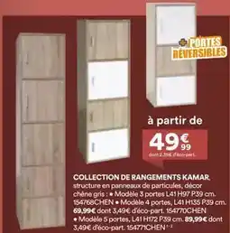 BUT Chêne - collection de rangements kamar offre