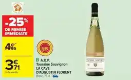 Cora x Carrefour La cave d'augustin florent - a.o.p. touraine sauvignon offre