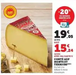 Hyper U COMTÉ AOP MONTS ET TERRAINS offre