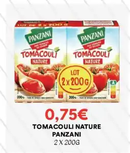 Hmarket PANZANI Tomacouli nature offre
