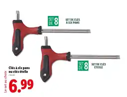 Lidl PARKSIDE Clés à six pans ou clés étoile offre