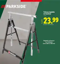 Lidl PARKSIDE Tréteau réglable en hauteur offre