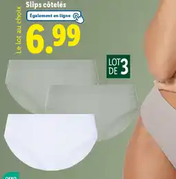 Lidl ESMARA Slips côtelés offre