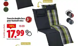 Lidl Coussin double face pour fauteuil relax offre