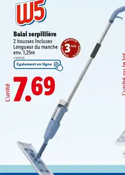 Lidl W5 Balai serpillière offre