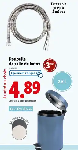 Lidl Poubelle de salle de bains offre