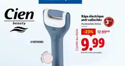Lidl CIEN Râpe électrique anti-callosités Accessoires inclus offre