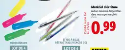 Lidl Matériel d'écriture offre